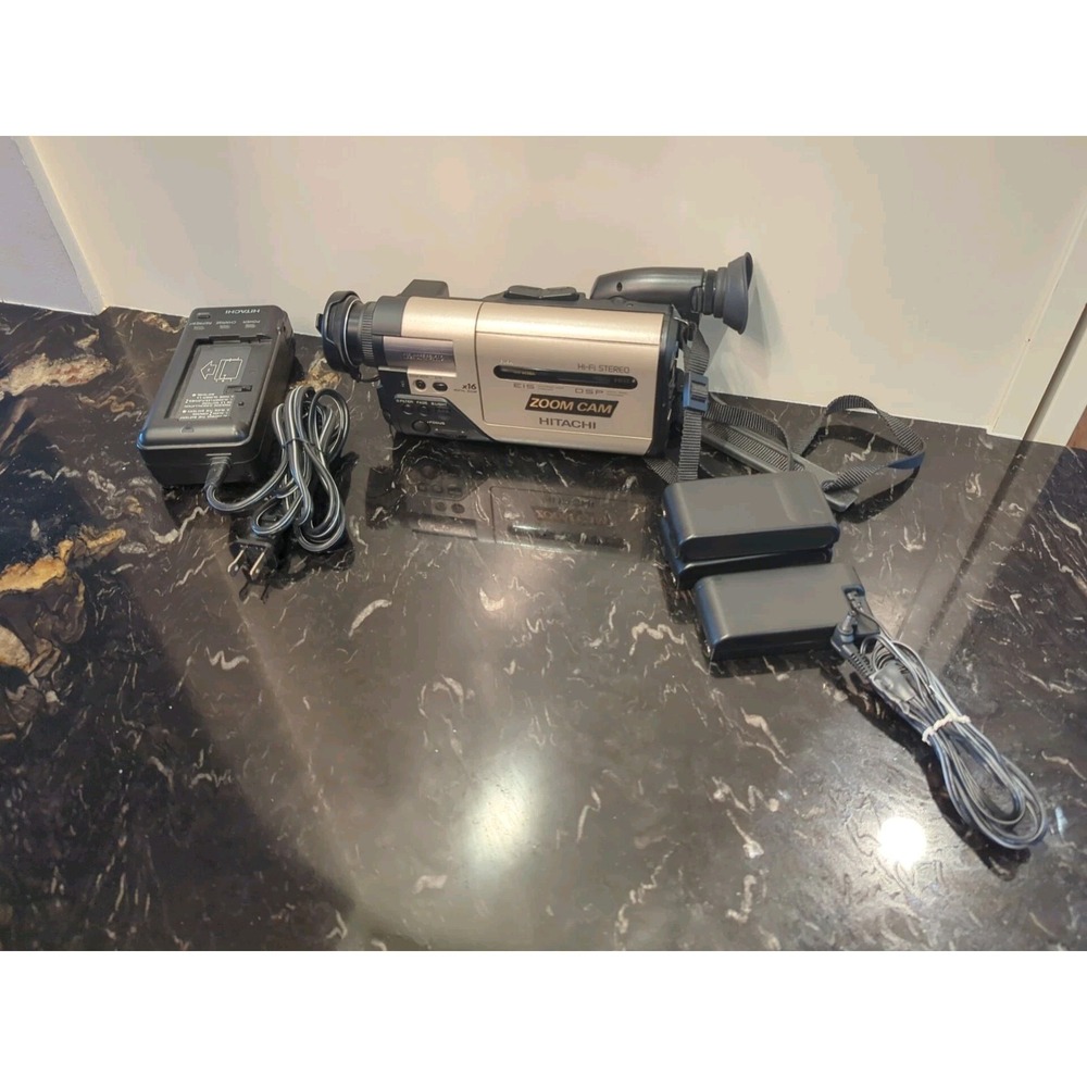 Hitachi VM-H38A Video 8 Hi8 Camcorder With Accessories. For Parts.
